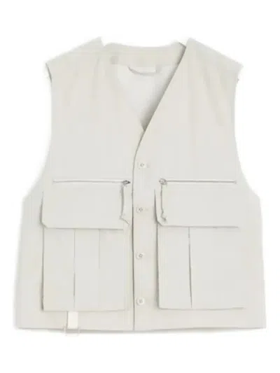 Lemaire Cotton Gilet In White