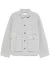 Lemaire Oversized Overshirt In Blue