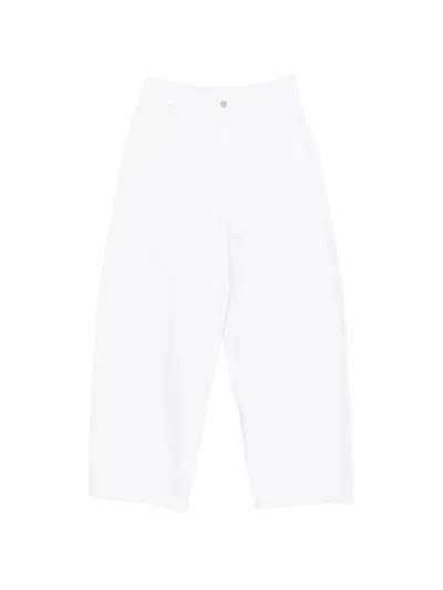 Lemaire Cotton Jeans In White
