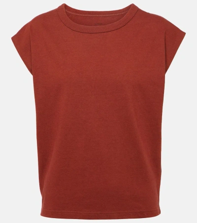 Lemaire Sleeveless Jersey T-shirt In Red