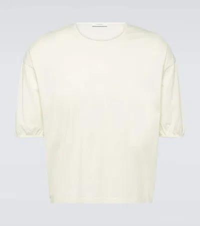 Lemaire Oversized Cotton T-shirt In White