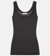 Lemaire Ribbed Tank Top In Black