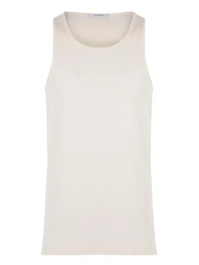 Lemaire Cotton Jersey Tank Top In White
