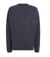 Lemaire Cotton Long-sleeve T-shirt In Blue