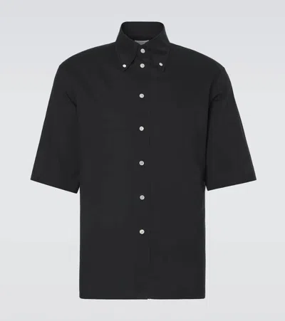 Lemaire Cotton Muslin Shirt In Black
