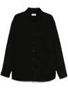 Lemaire 4 Pocket Blouson Jacket Denim Soft Bleached Blk In Black