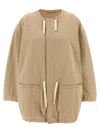 Lemaire Cotton Parka With Drawstring And Elasticated Hem