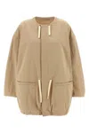 Lemaire Cotton Parka With Drawstring And Elasticated Hem