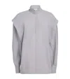 Lemaire Cotton Poplin Ascot Blouse In Gray