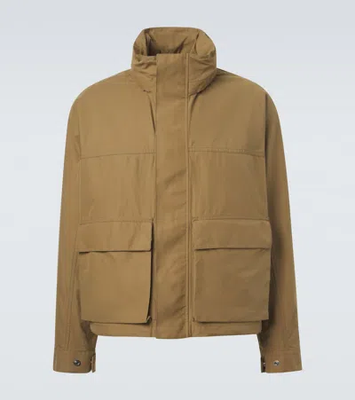 Lemaire Cotton Raincoat In Brown