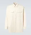 Lemaire Cotton Satin Western Shirt In Neutral