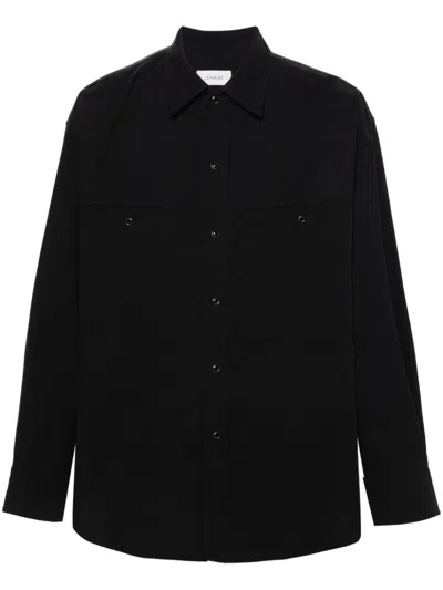 Lemaire Cotton Shirt In Blue