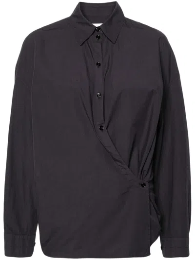 Lemaire Cotton Shirt In Blue