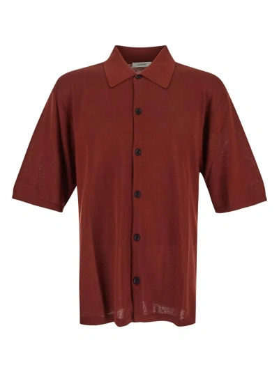 Lemaire Cotton Shirt In Red