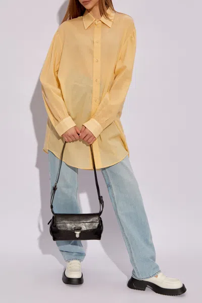 Lemaire Cotton Shirt In Yellow