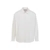 Lemaire Regular Shirt With Long Sleeves And Pointed Collar In White