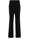 Lemaire Cotton Twill Drawstring Trousers With Dart Detailing In Blue