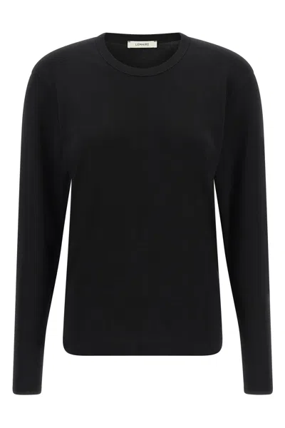 Lemaire Cotton Sweater In Black