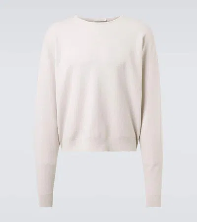 Lemaire Cotton Sweater In Neutral