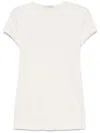 Lemaire Fitted White Cotton Short-sleeve T-shirt