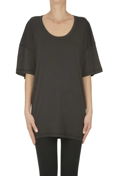 Lemaire Cotton T-shirt In Brown