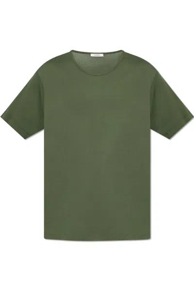Lemaire Cotton T-shirt In Green
