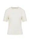 Lemaire Basic Crewneck T-shirt In Neutral
