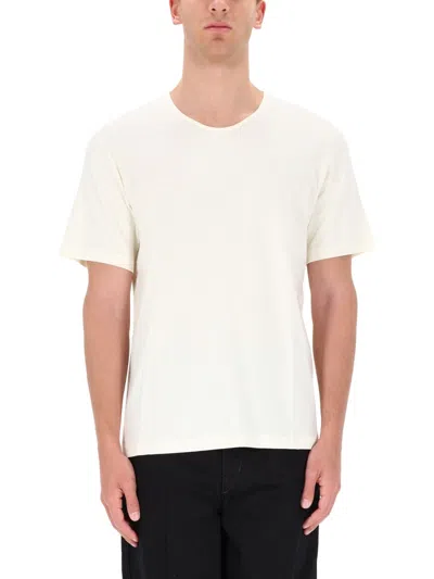 Lemaire Cotton T Shirt In Neutral