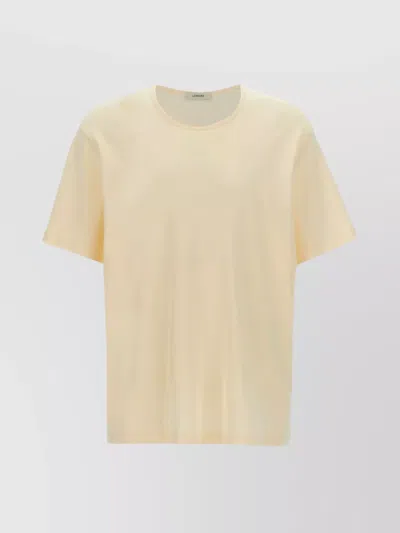 LEMAIRE COTTON T-SHIRT WITH SHORT SLEEVES AND ROUND NECK