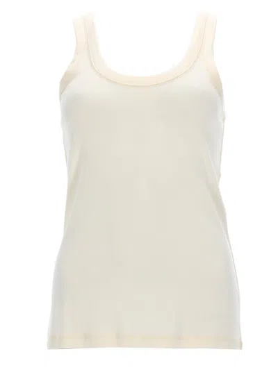 Lemaire Cotton Tank Top In Neutral