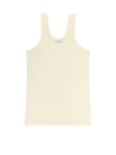 Lemaire Cotton Tank Top In Neutral