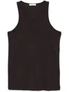 Lemaire Men Cotton Tank Top In Black