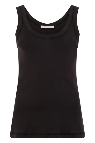 Lemaire Cotton Tank Top In Black
