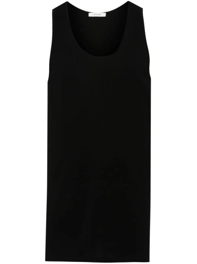 Lemaire Cotton Tank Top In Black