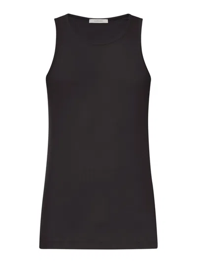 Lemaire Cotton Tank Top In Black