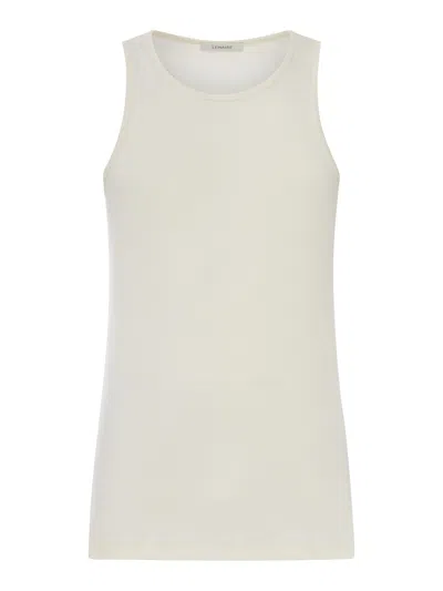 Lemaire Cotton Tank Top In Gray