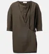 Lemaire Cotton Top In Brown