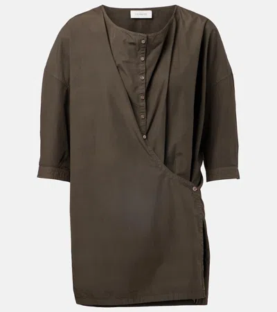 Lemaire Cotton Top In Brown