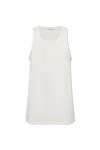 Lemaire Classic Scoop-neck Tank Top In Ivory