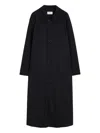 Lemaire Half Overcoat Trench Coat In 黑色