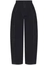 Lemaire Cotton Trousers In Black
