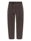 Lemaire Belt Loops Slacks In Brown