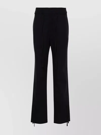 LEMAIRE COTTON TWILL DRAWSTRING TROUSERS WITH DART DETAILING