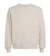 Lemaire Cotton-wool Raglan-sleeve Sweatshirt In Neutral