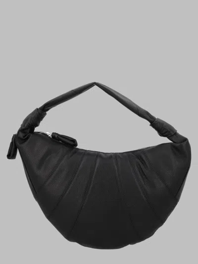 Lemaire Cow Leather Shoulder Bag In Black