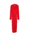 Lemaire Cowl-neck Pocket Dress In Red