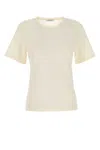 Lemaire Cream Cotton T-shirt In Sand