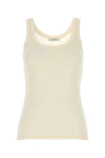 LEMAIRE CREAM COTTON TANK TOP