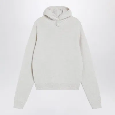 LEMAIRE LEMAIRE CREAM HOODED SWEATER