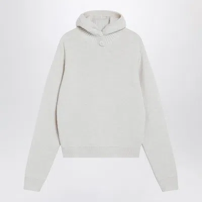 LEMAIRE LEMAIRE CREAM HOODED SWEATER